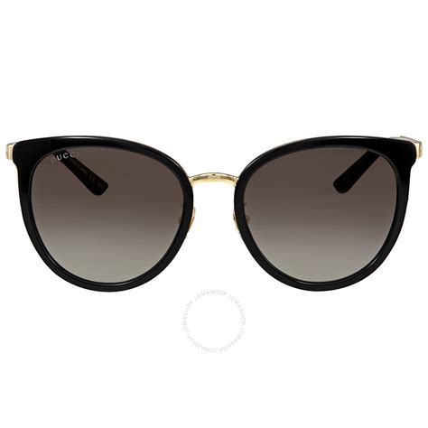 gucci 0077sk|Gucci Grey Gradient Round Ladies Sunglasses GG0077SK 001 .